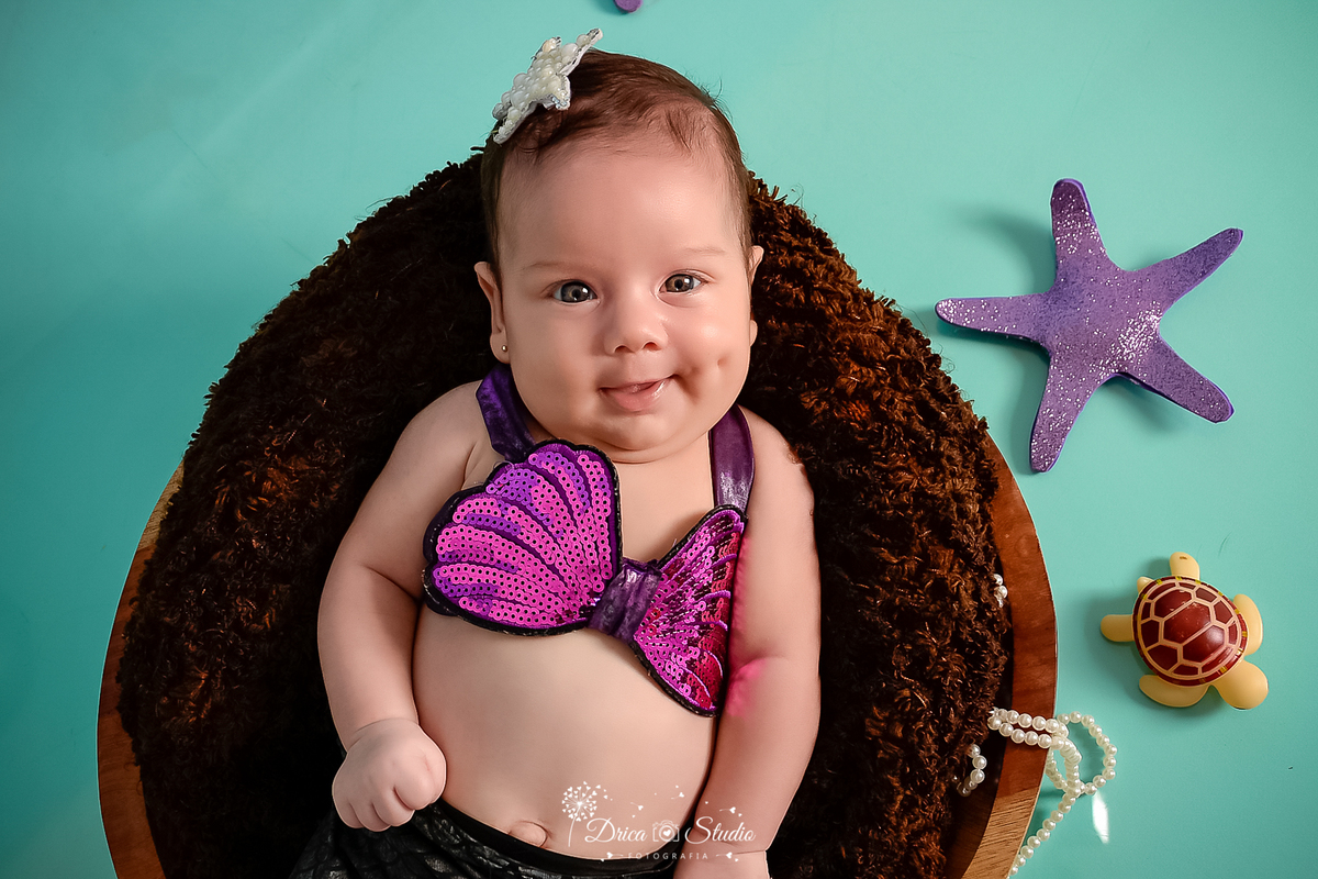Fundo do mar - cenário - infantil - fotos - fotografia infantil - drica studio - xinguara - Pará - sereia - mamães de plantão - cenário infantil - fotos de crianças - fotos infantis - acompanhamento mensal  