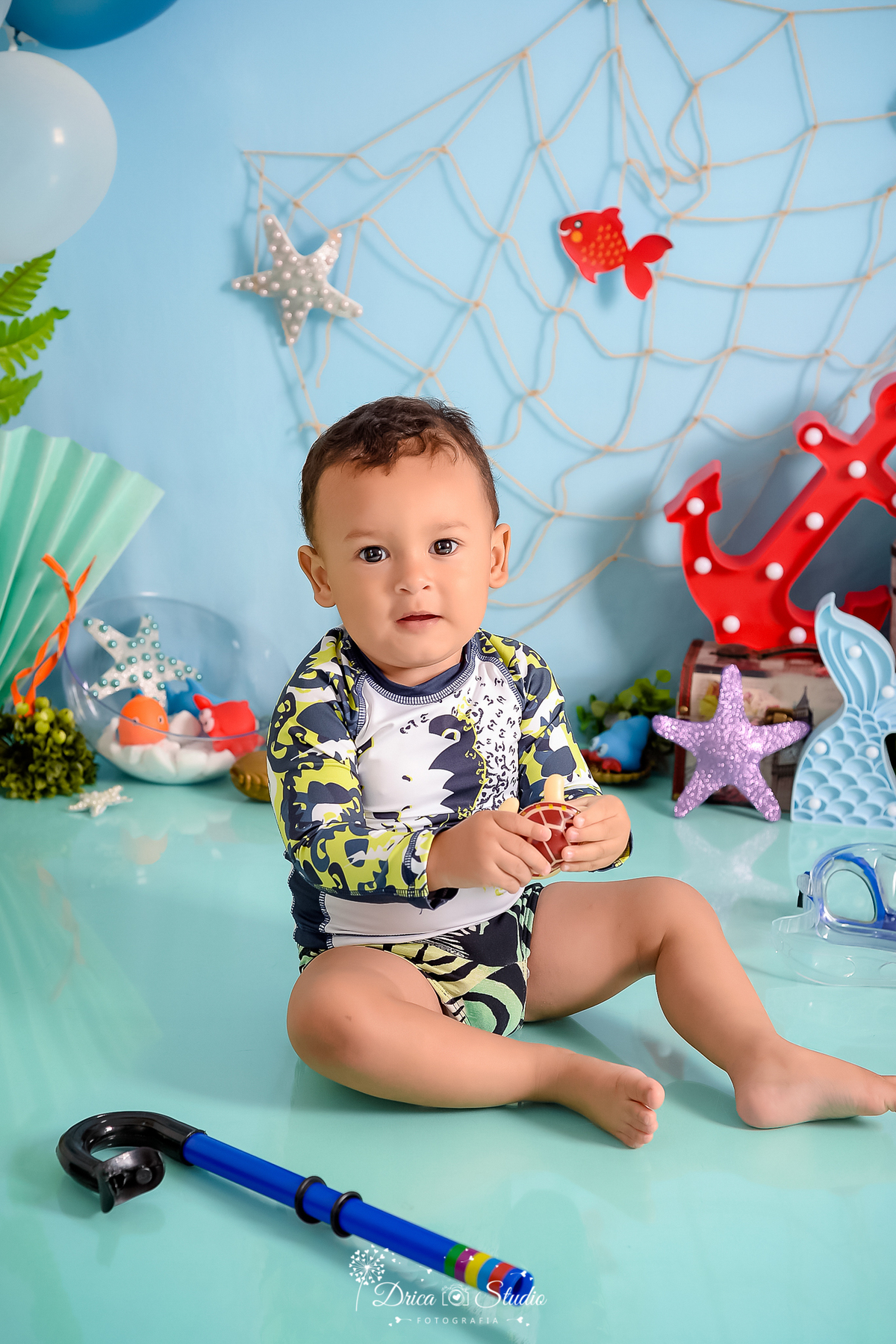 Fundo do mar - cenário - infantil - fotos - fotografia infantil - drica studio - xinguara - Pará - sereia - mamães de plantão - cenário infantil - fotos de crianças - fotos infantis - acompanhamento mensal  
