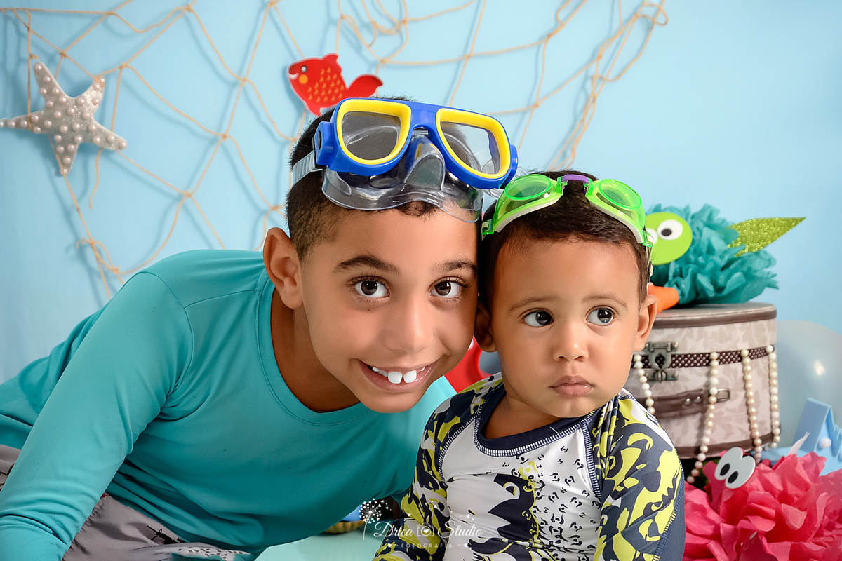 Fundo do mar - cenário - infantil - fotos - fotografia infantil - drica studio - xinguara - Pará - sereia - mamães de plantão - cenário infantil - fotos de crianças - fotos infantis - acompanhamento mensal  