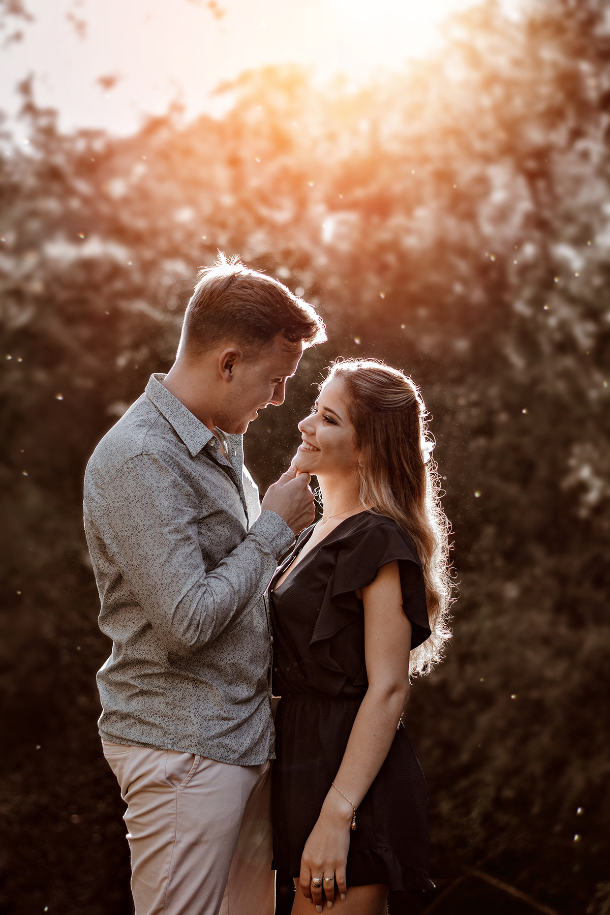 A brisa da cachoeira da ponte de pedra enriquecendo a nossa foto