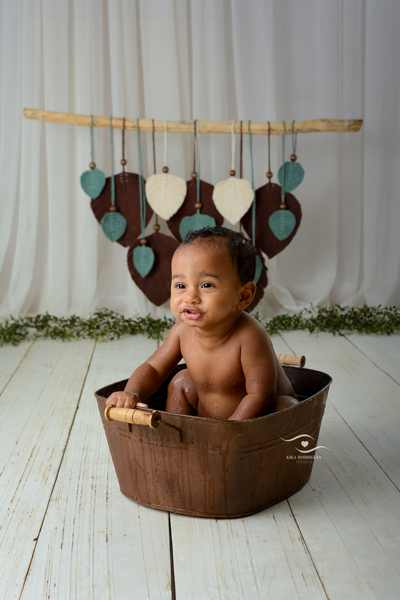 Cake Smash, smash the cake, Boho, Kika Rodrigues, Guarulhos, floral, terracota, verde, folhas, crochê, macrame, artesanal, marrom, madeira, luxo, exclusivo, clean