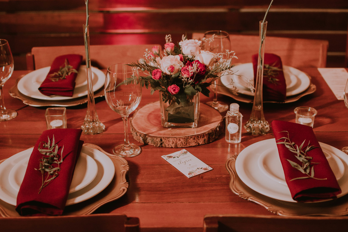 Decoração da recepção 