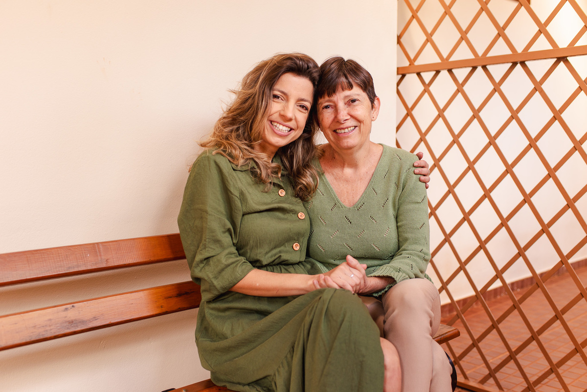 mãe e filha em ensaio fotografico
