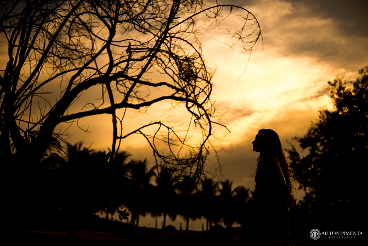 ensaio 15 anos com por do sol