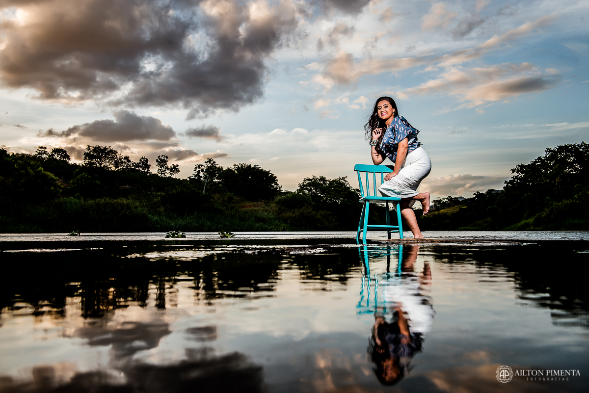 ensaio 15 anos com reflexo