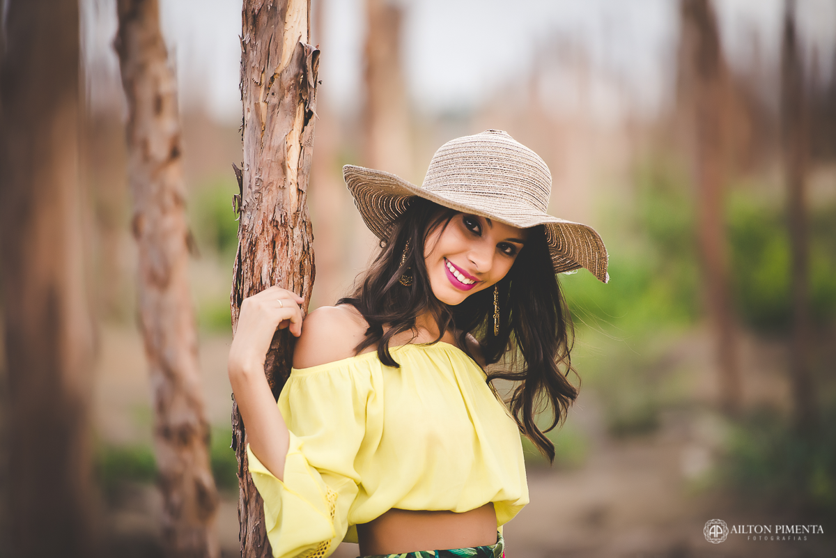 ensaio 15 anos com chapeu