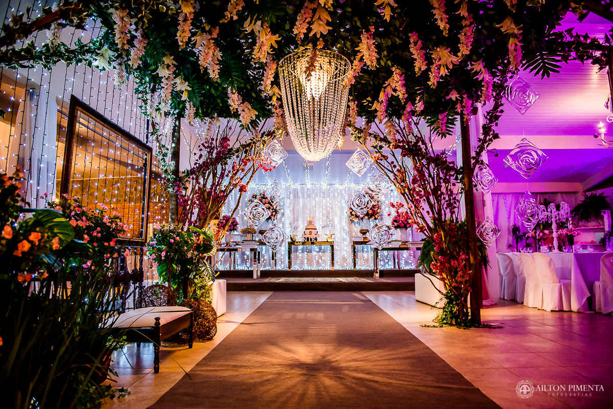 decoração com luzes