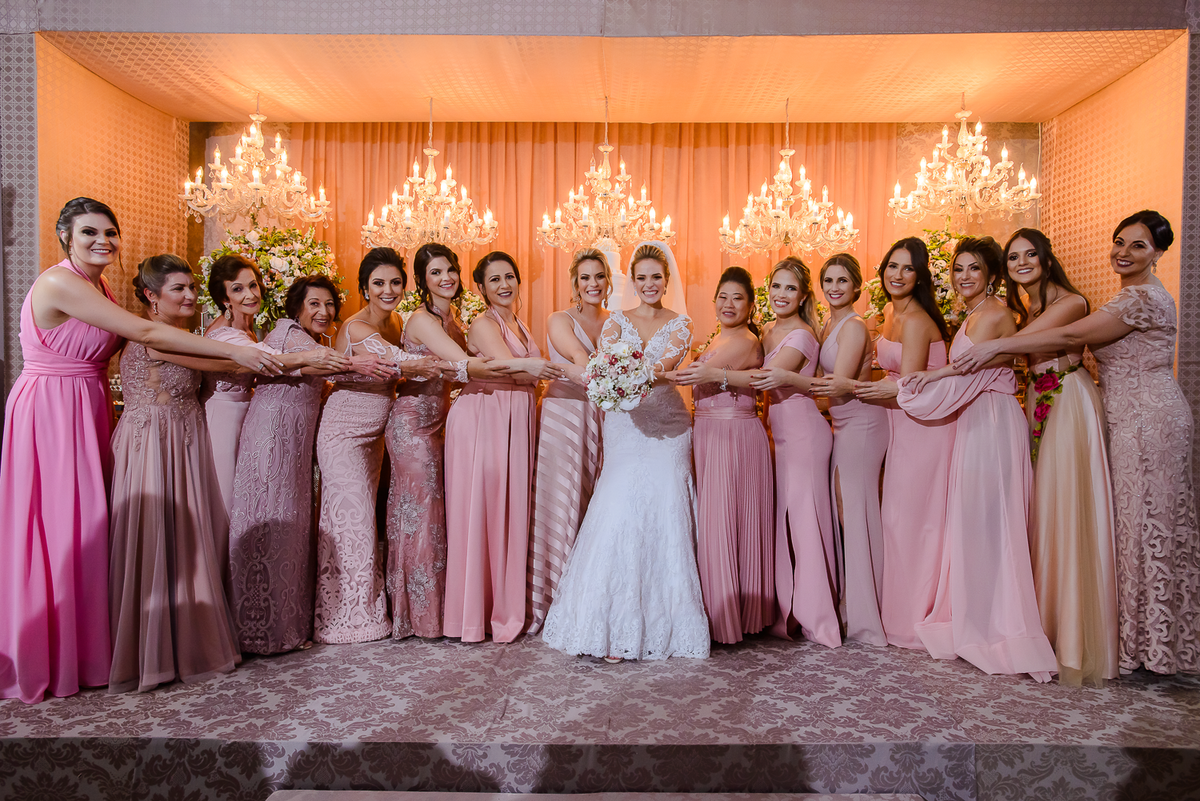  vestido madrinhas rosa