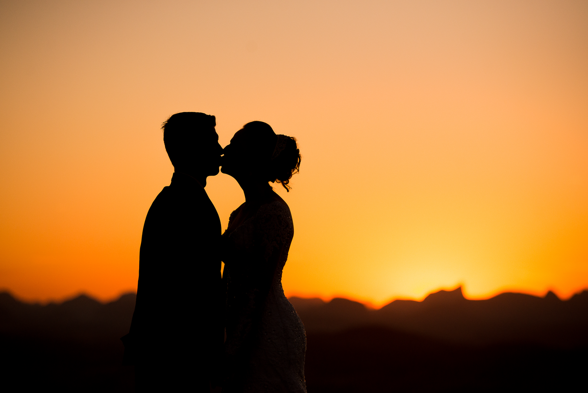 pós wedding por do sol 