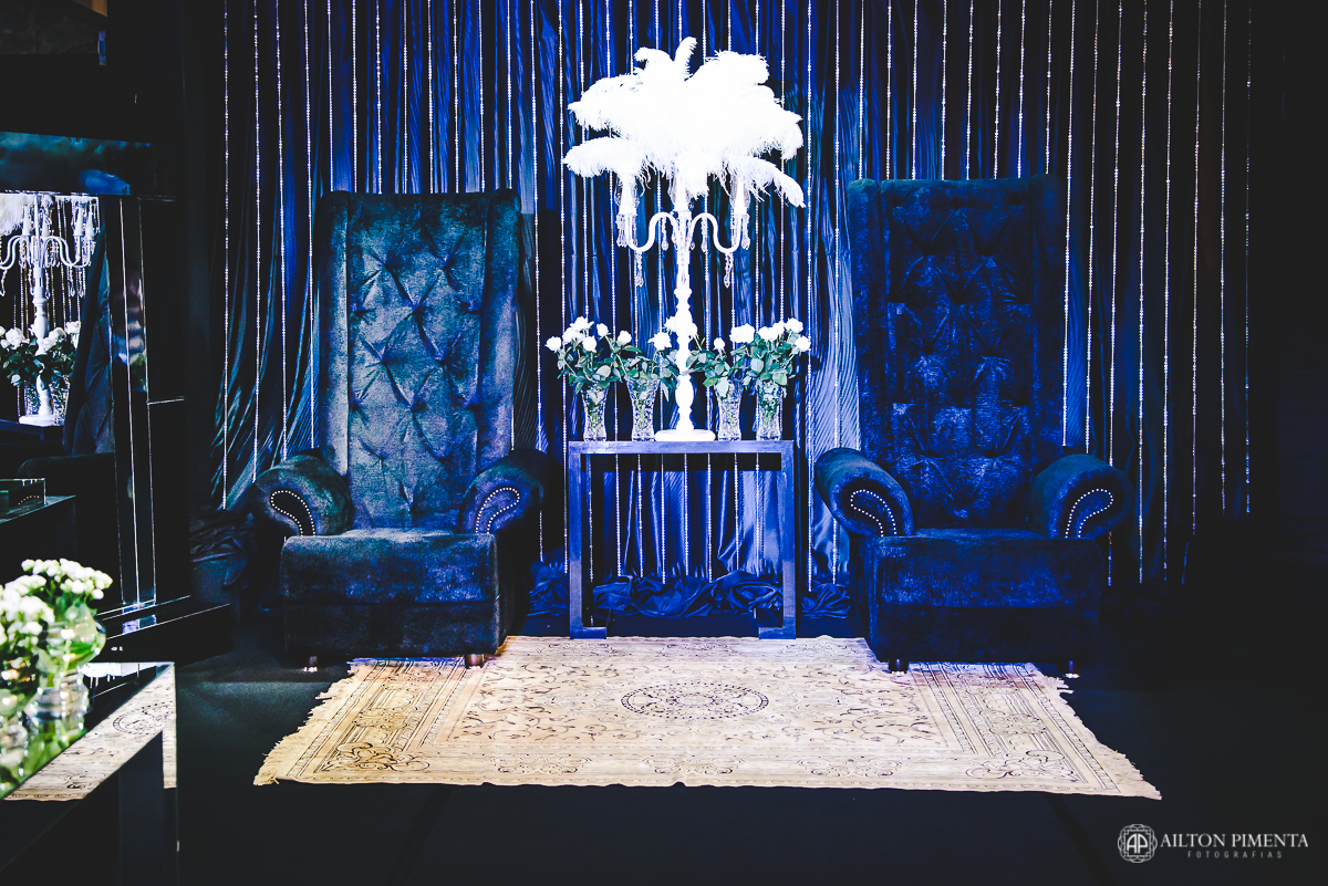 decoracao preta e branca