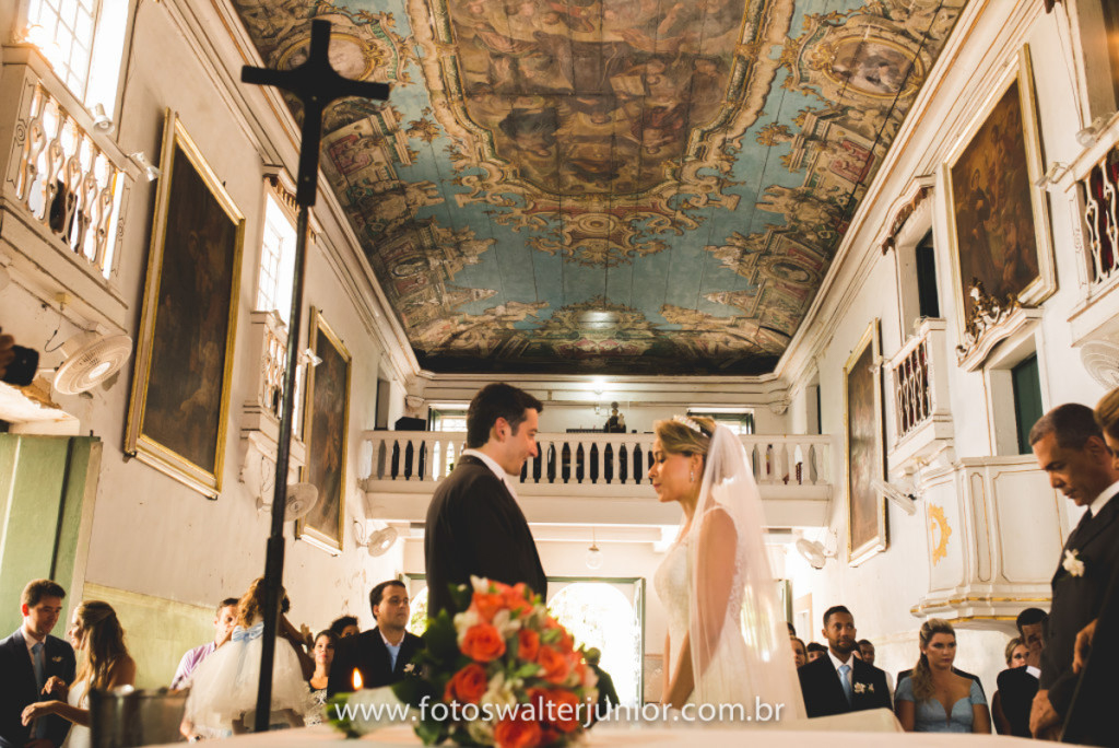 noivos no juramento no dia do seu casamento em Salvador 