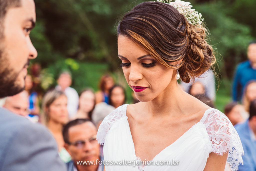 noiva fazendo seu testemunho