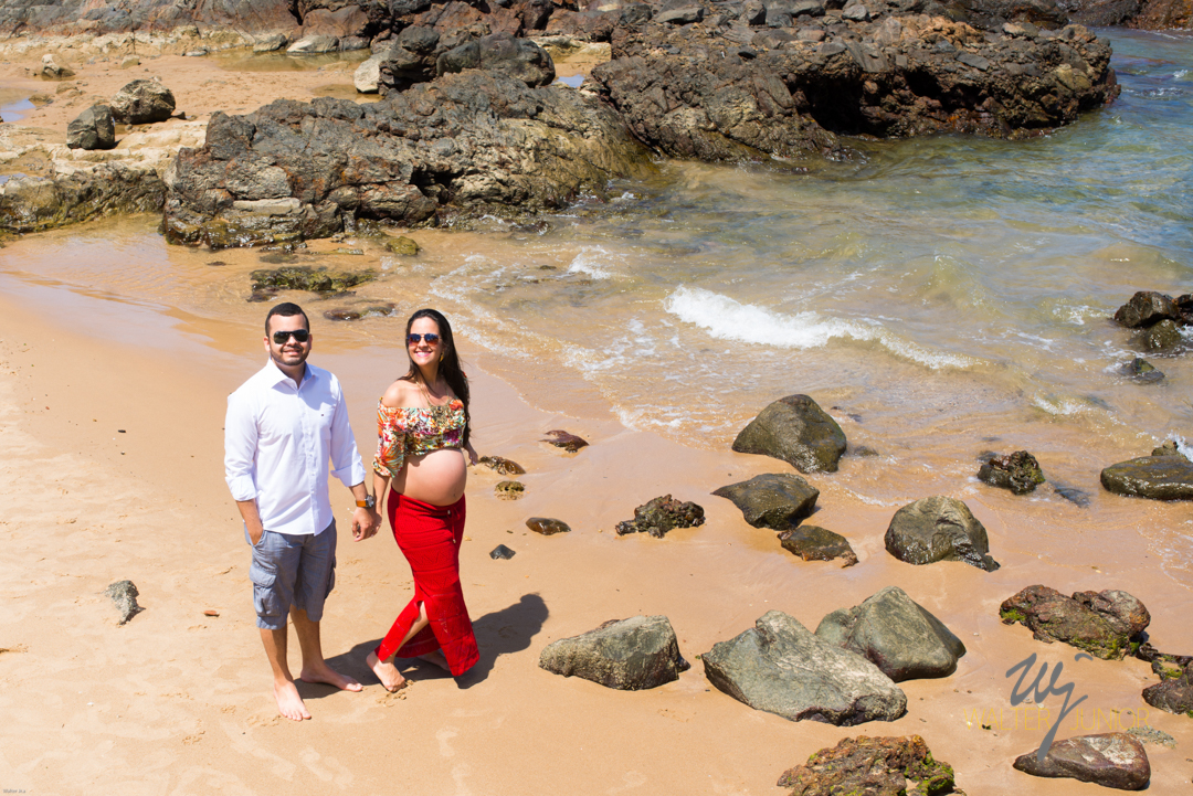 passeio gestante praia