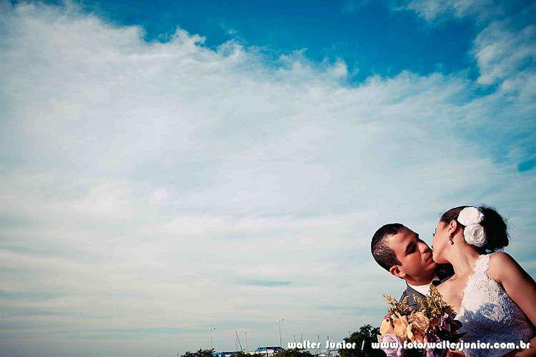 noivos no Solar da união