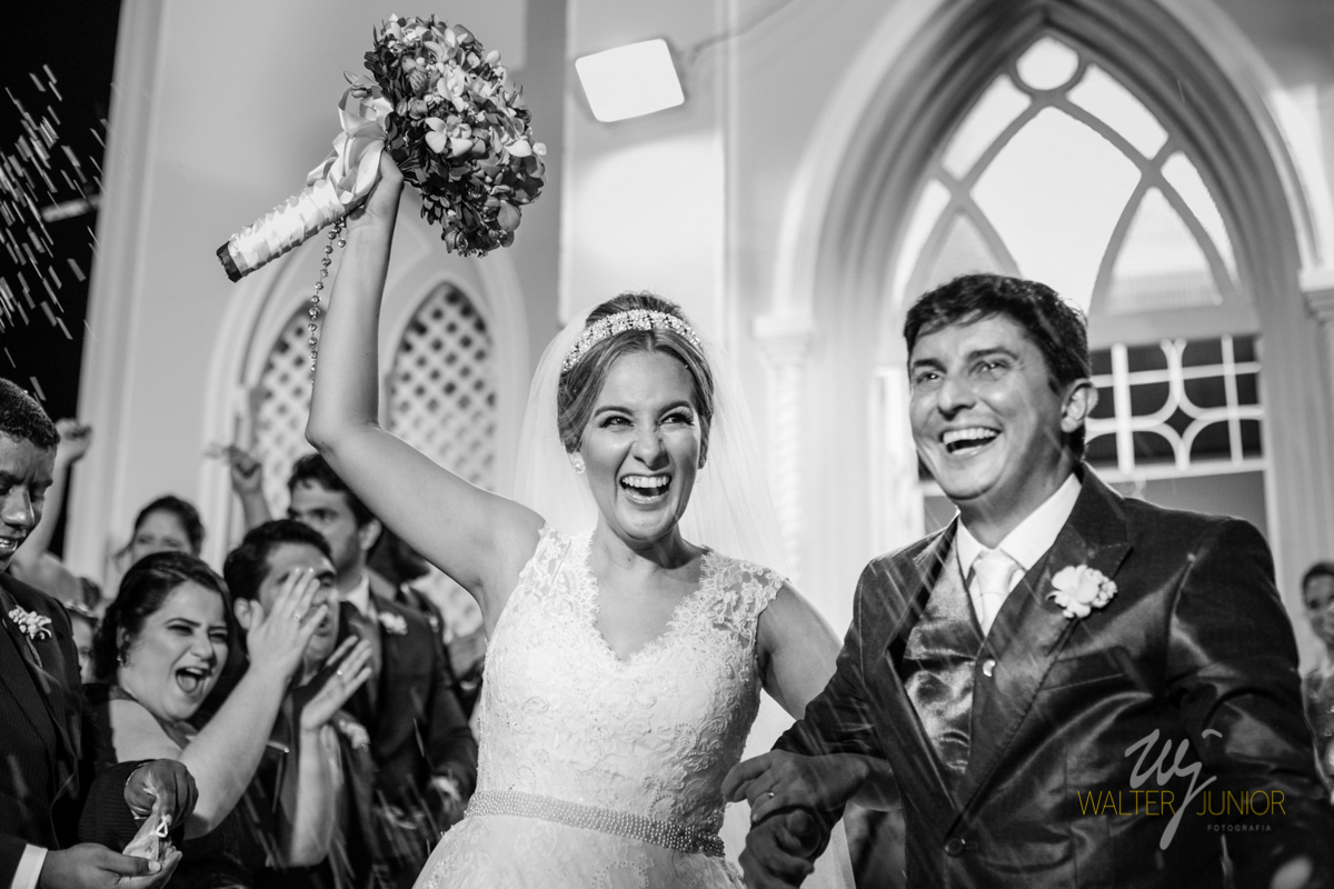 saída dos noivos da Igreja do santo Antonio em Aracaju-Se 