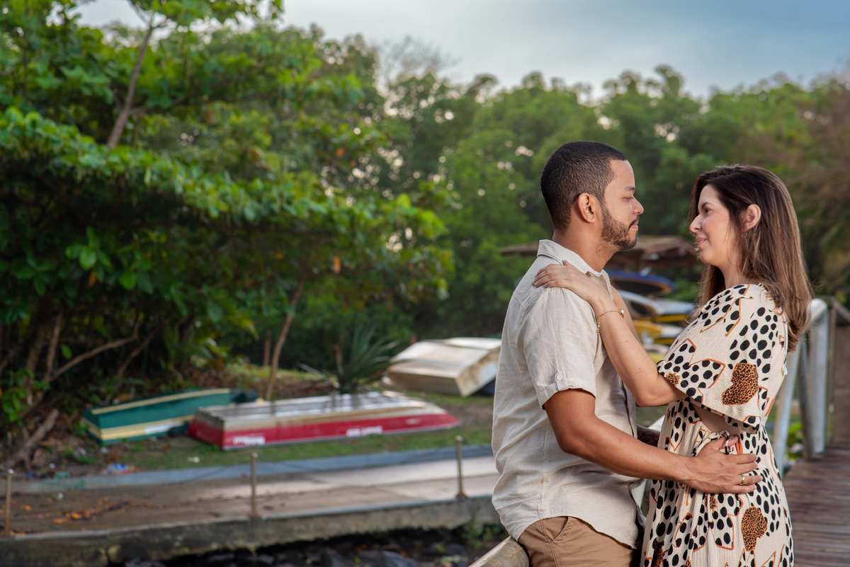 casal fazendo ensaio