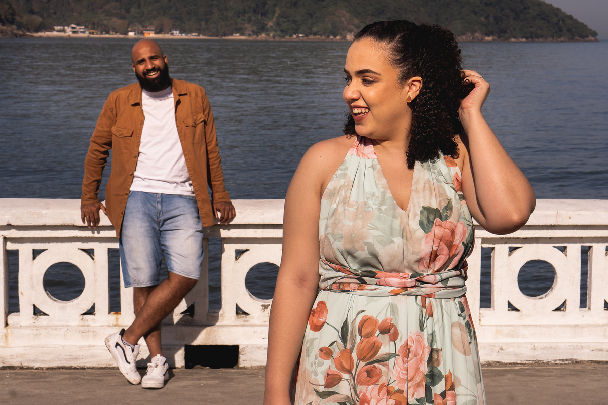 ENSAIO DE CASAL NA PONTA DA PRAIA EM SANTOS