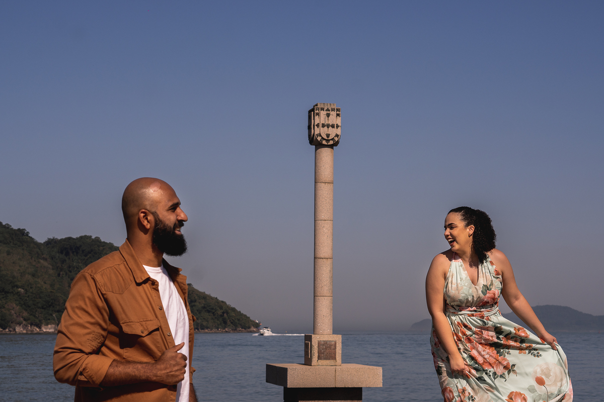 ENSAIO DE CASAL NA PONTA DA PRAIA EM SANTOS