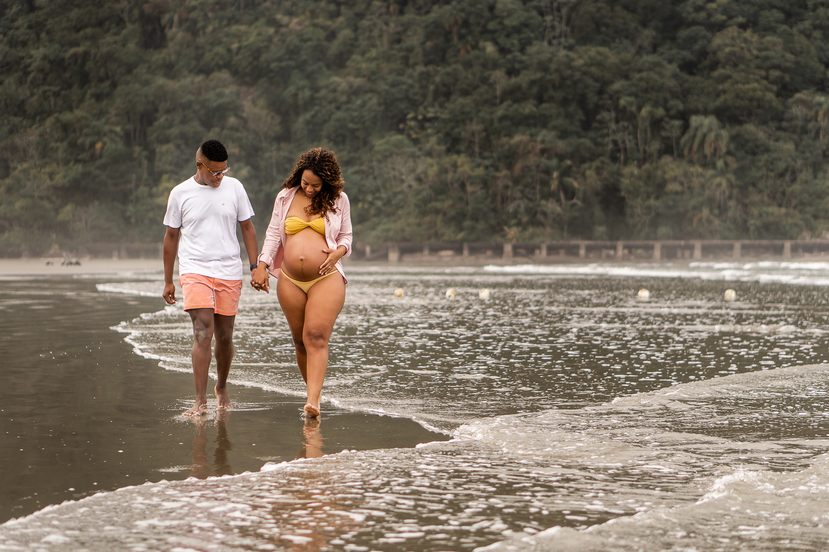 ENSAIO DE GESTANTE NA PRAIA GRANDE