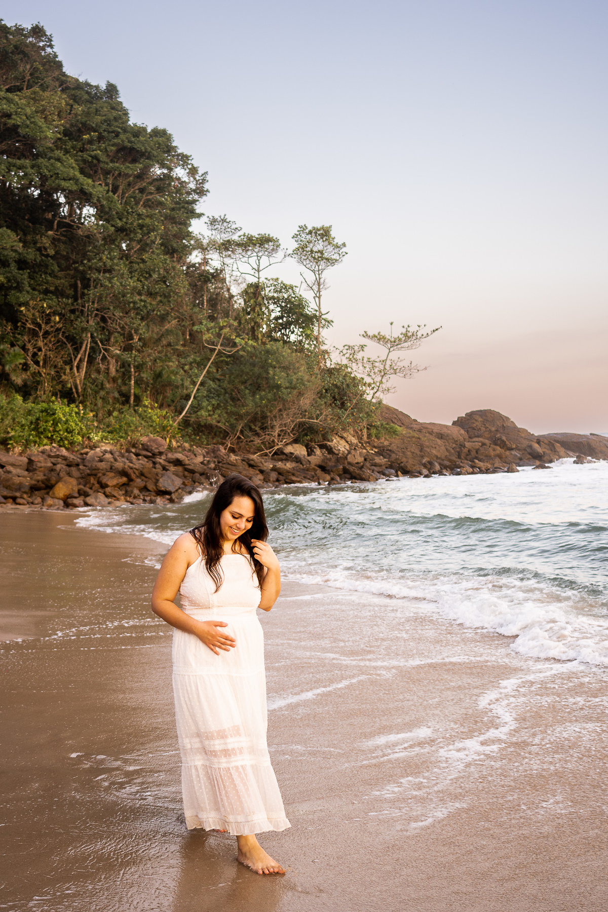 ENSAIO GESTANTE REVELAÇÃO - PRAIA DAS CONCHAS (GUARUJÁ-SP)