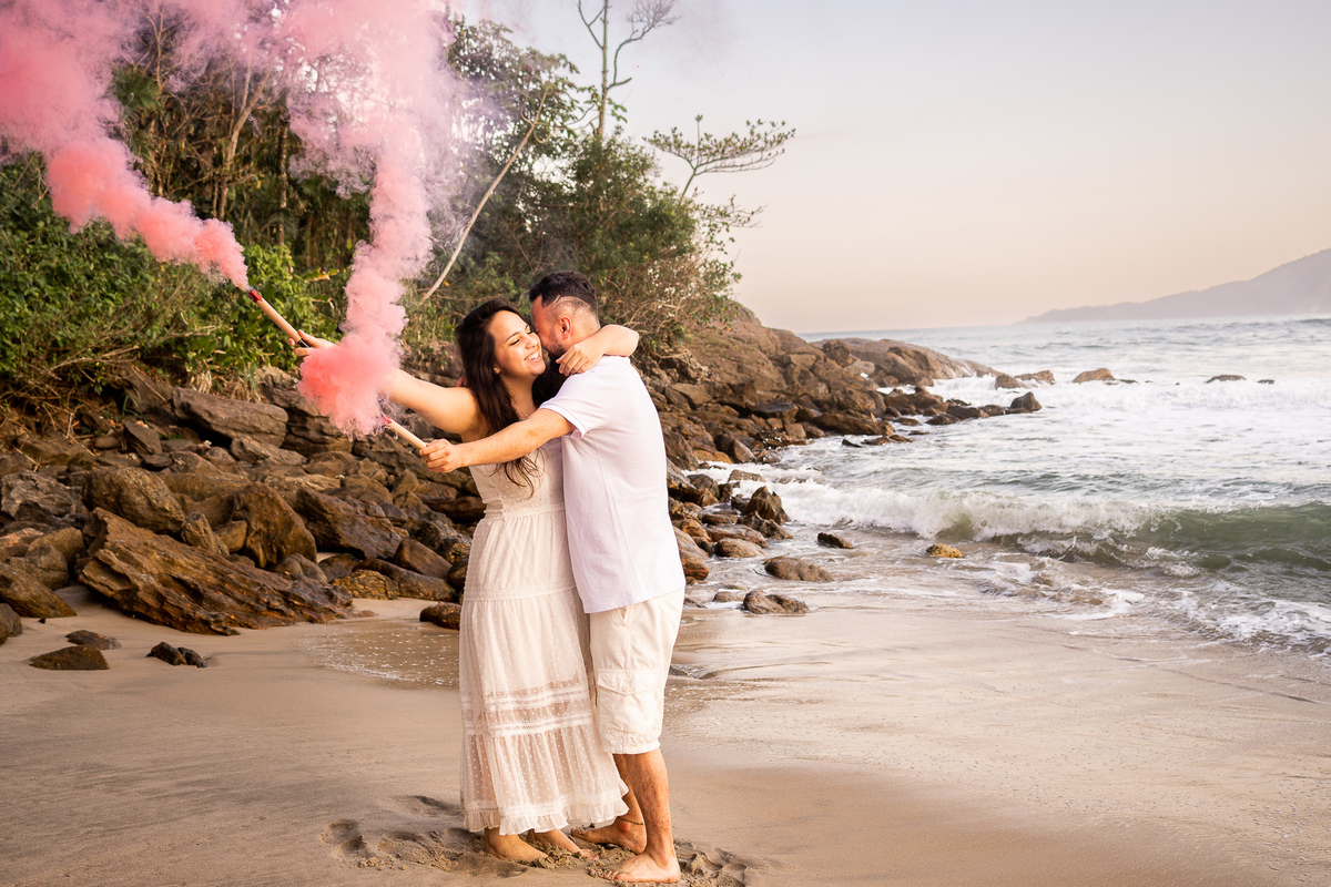 ENSAIO GESTANTE REVELAÇÃO - PRAIA DAS CONCHAS (GUARUJÁ-SP)