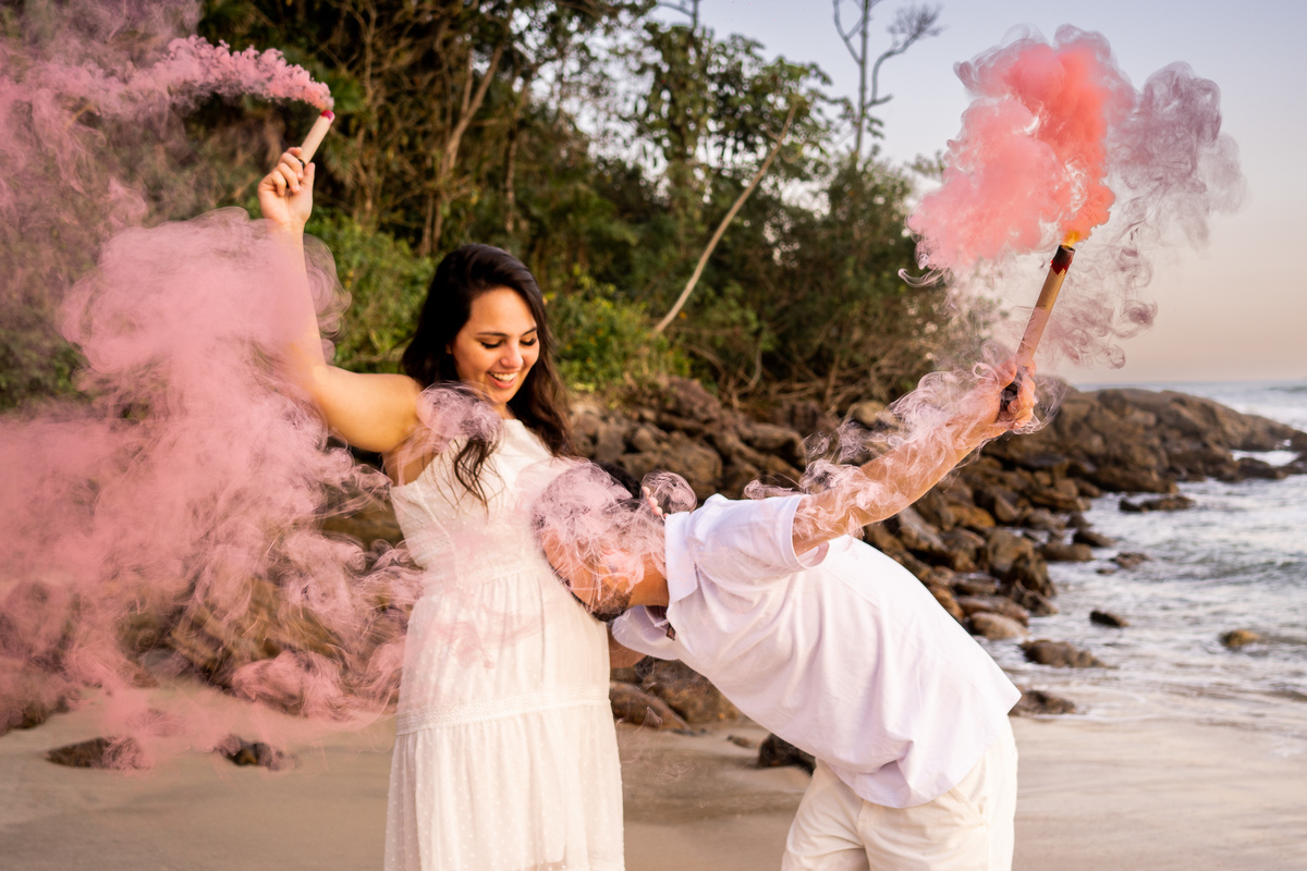 ENSAIO GESTANTE REVELAÇÃO - PRAIA DAS CONCHAS (GUARUJÁ-SP)