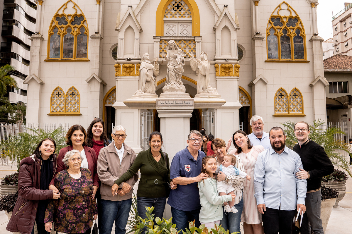 BATIZADO NA PARÓQUIA NOSSA SENHORA DO ROSÁRIO DE POMPÉIA | SANTOS-SP