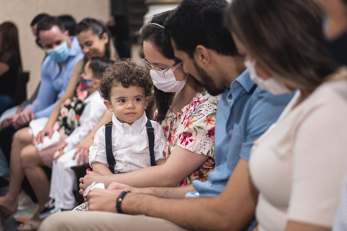 BATIZADO NA PANDEMIA NA IGREJA SANTA CRUZ