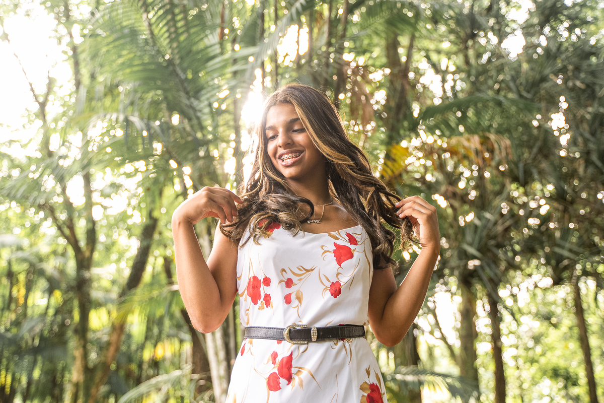ENSAIO DE DEBUTANTE NO JARDIM BOTANICO DE SANTOS-SP