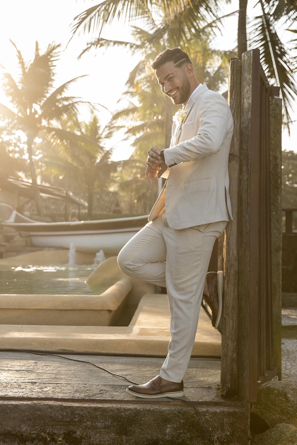 CASAMENTO NA PÉ NA AREIA NA CASA CANOA (GUARUJÁ-SP)