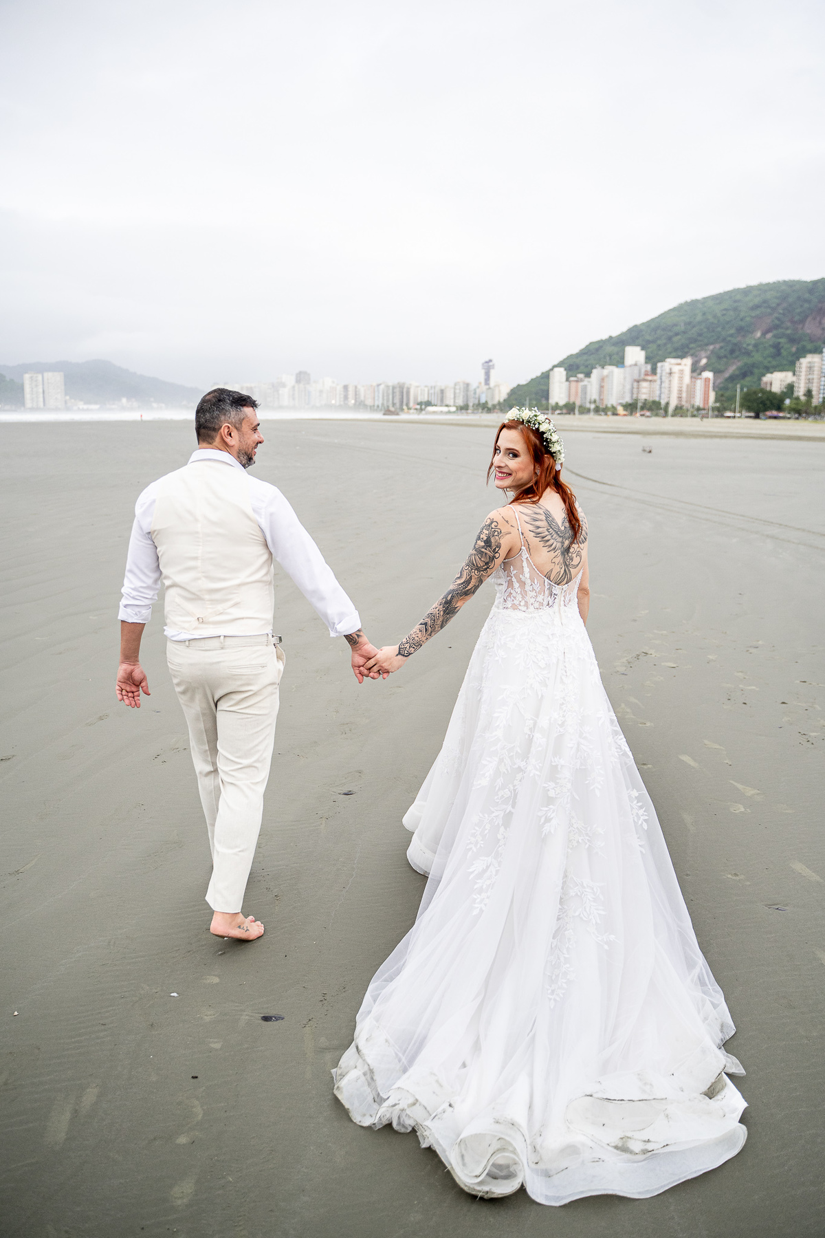 CASAMENTO NA PRAIA DE SANTOS-SP