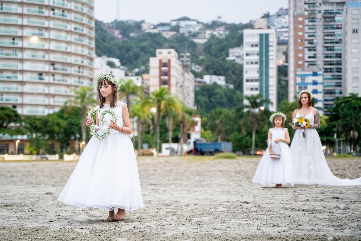 CASAMENTO NA PRAIA DE SANTOS-SP