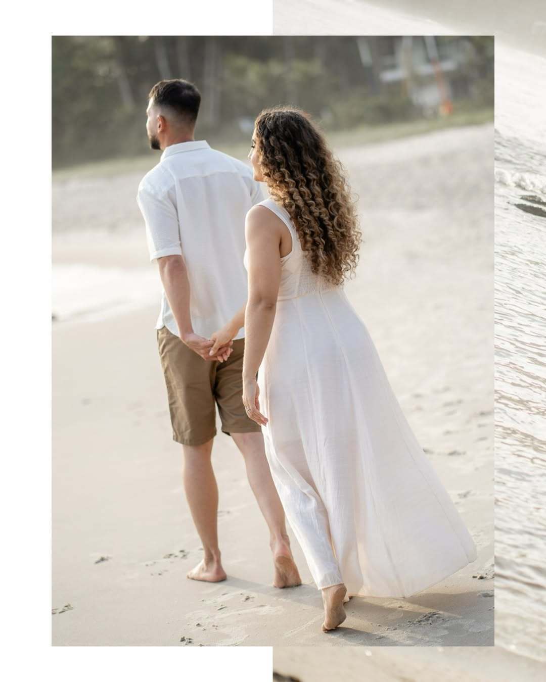 Ensaio de Casal na Praia do Guarujá - Pre Wedding na Praia de São Pedro-SP