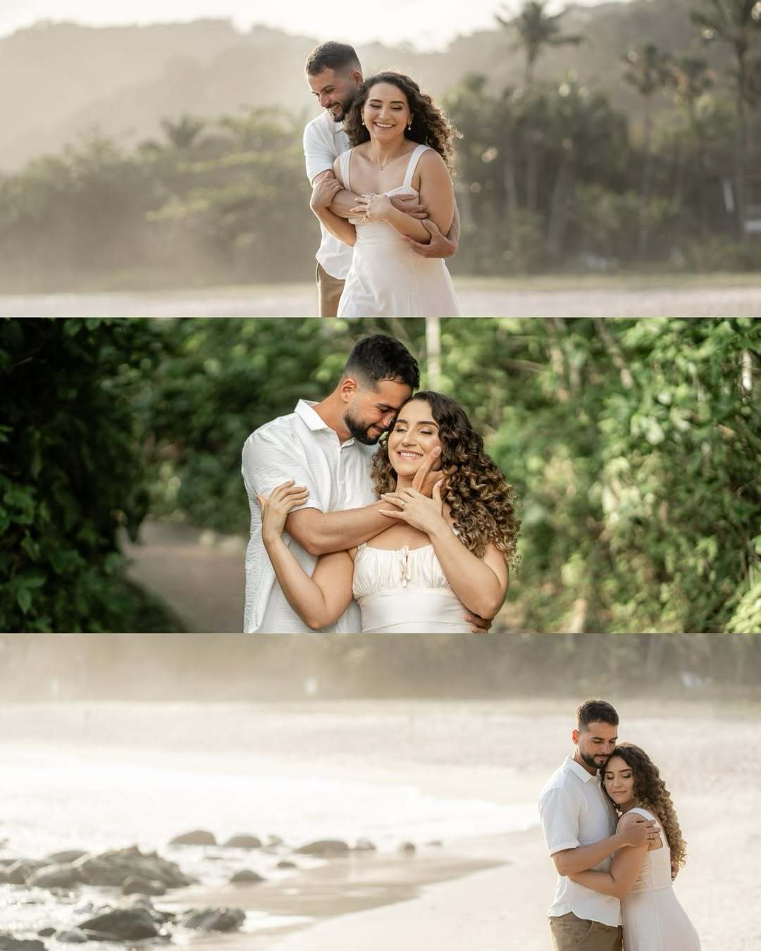 Ensaio de Casal na Praia do Guarujá - Pre Wedding na Praia de São Pedro-SP
