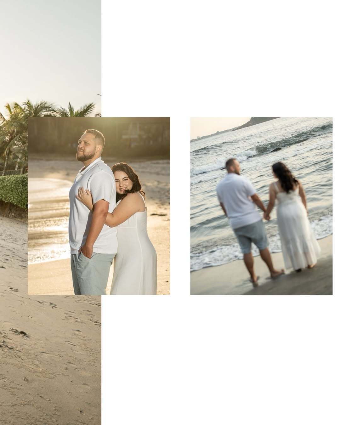 FOTO DE CASAL NA PRAIA DO GUARUJÁ-SP - ENSAIO DE CASAL NA PRAIA DE SÃO PEDRO