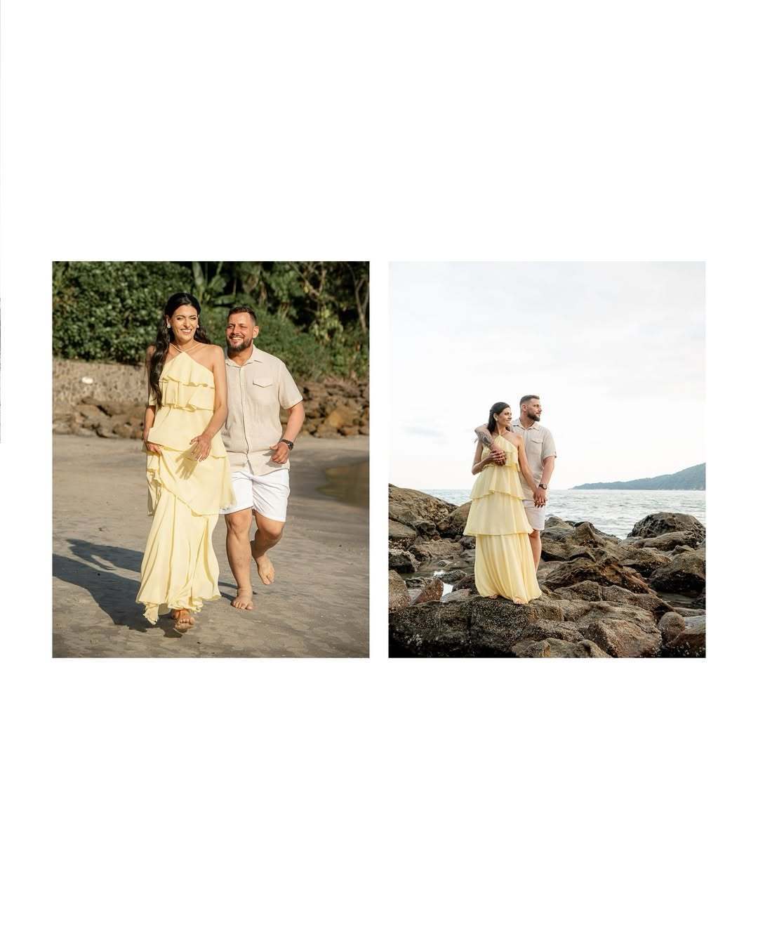 ENSAIO DE CASAL NA PRAIA DO GUARUJÁ - FOTO NA PRAIA DE SÃO PEDRO-SP