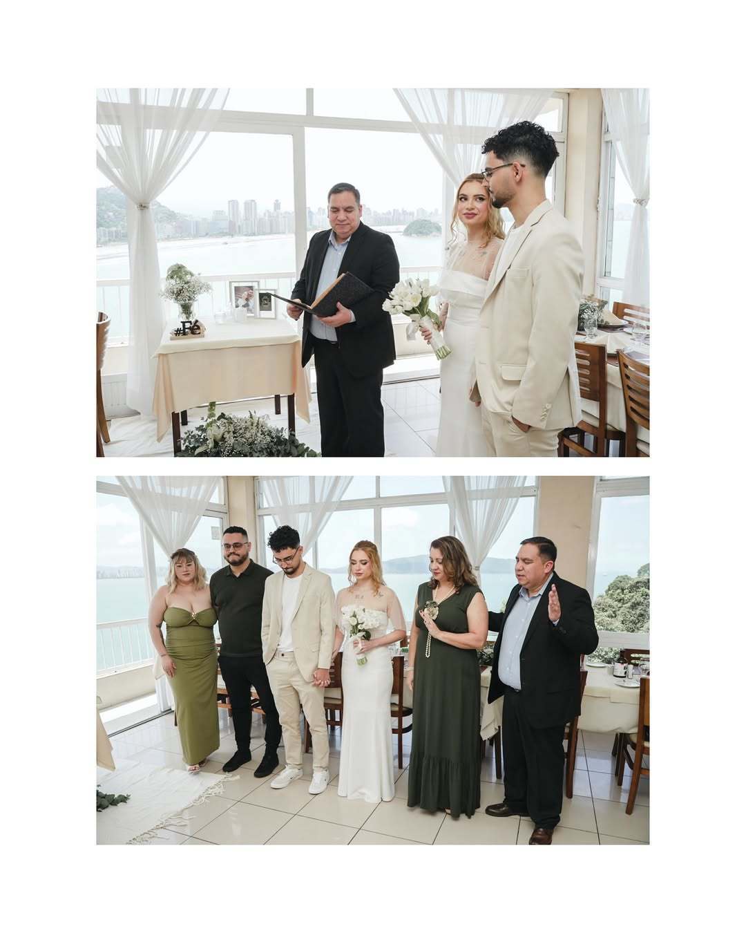 CASAMENTO CIVIL NO TERRAÇO - ILHA POCHAT EM SÃO VICENTE-SP