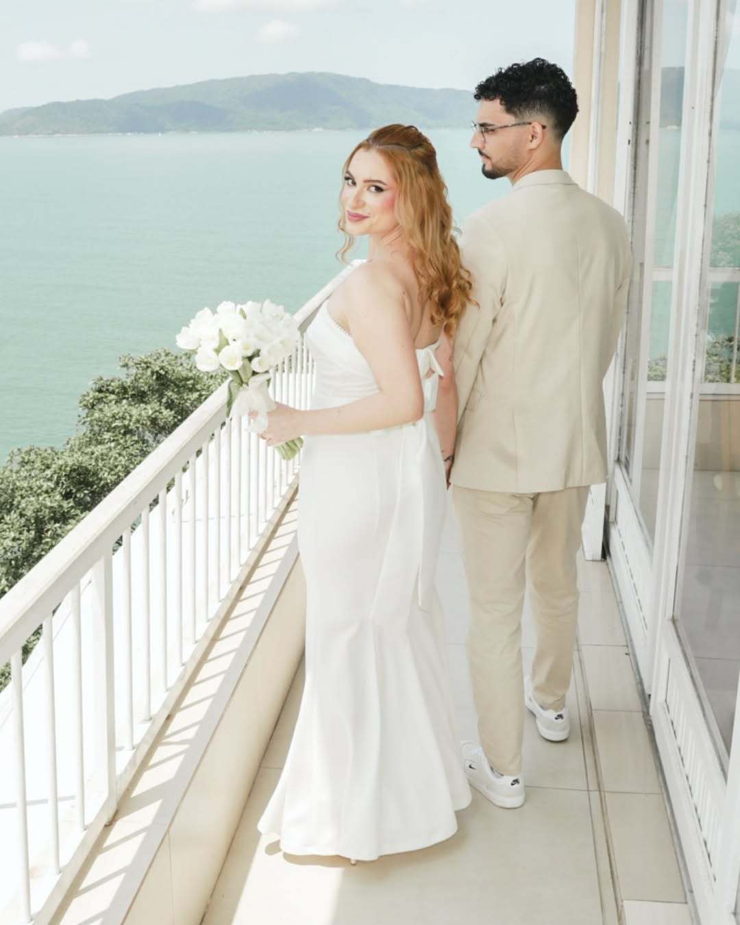 CASAMENTO CIVIL NO TERRAÇO - ILHA POCHAT EM SÃO VICENTE-SP