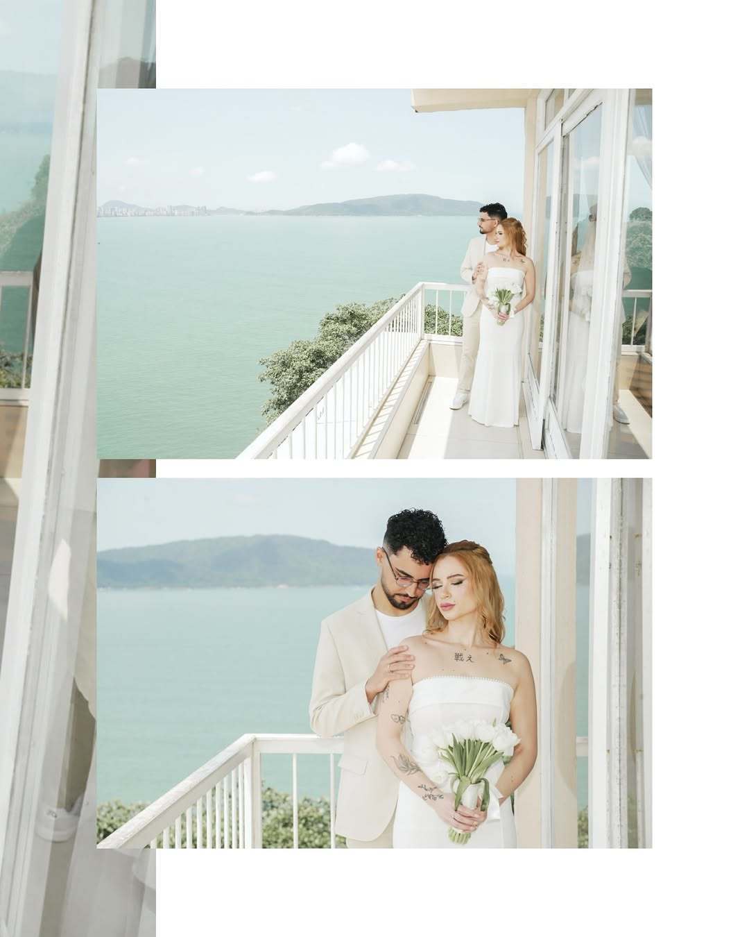 CASAMENTO CIVIL NO TERRAÇO - ILHA POCHAT EM SÃO VICENTE-SP