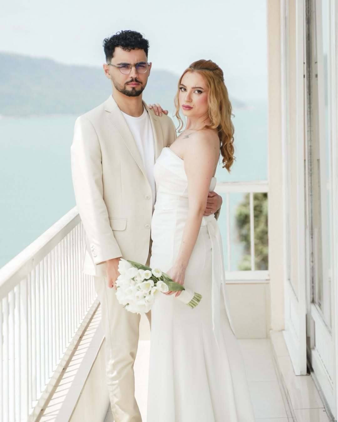 CASAMENTO CIVIL NO TERRAÇO - ILHA POCHAT EM SÃO VICENTE-SP