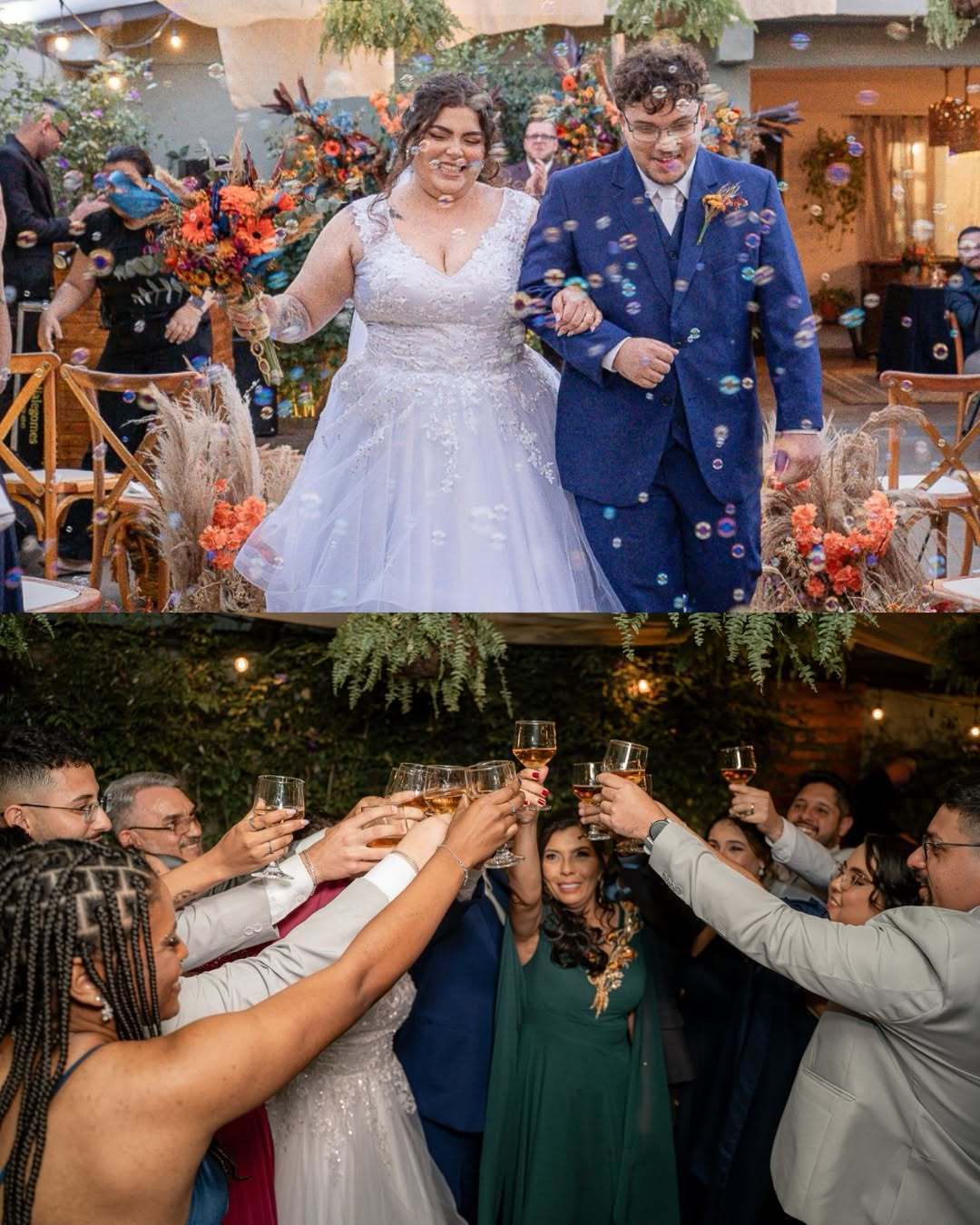 CASAMENTO CRISTÃO NO QUINTAL DA BELLA EM GUARUJÁ-SP