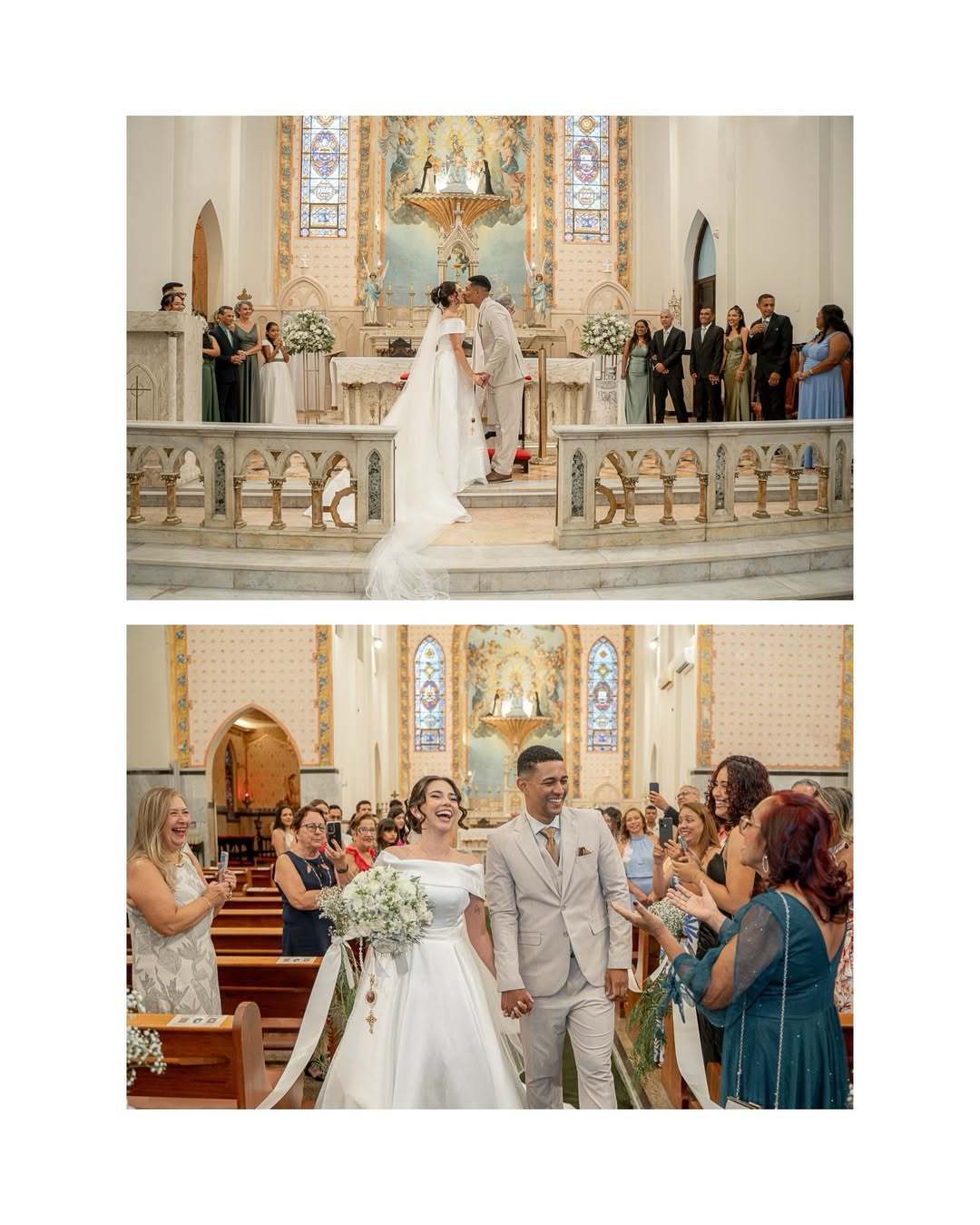 CASAMENTO NA IGREJA NOSSA SENHORA DO ROSÁRIO DE POMPÉIA EM SANTOS-SP