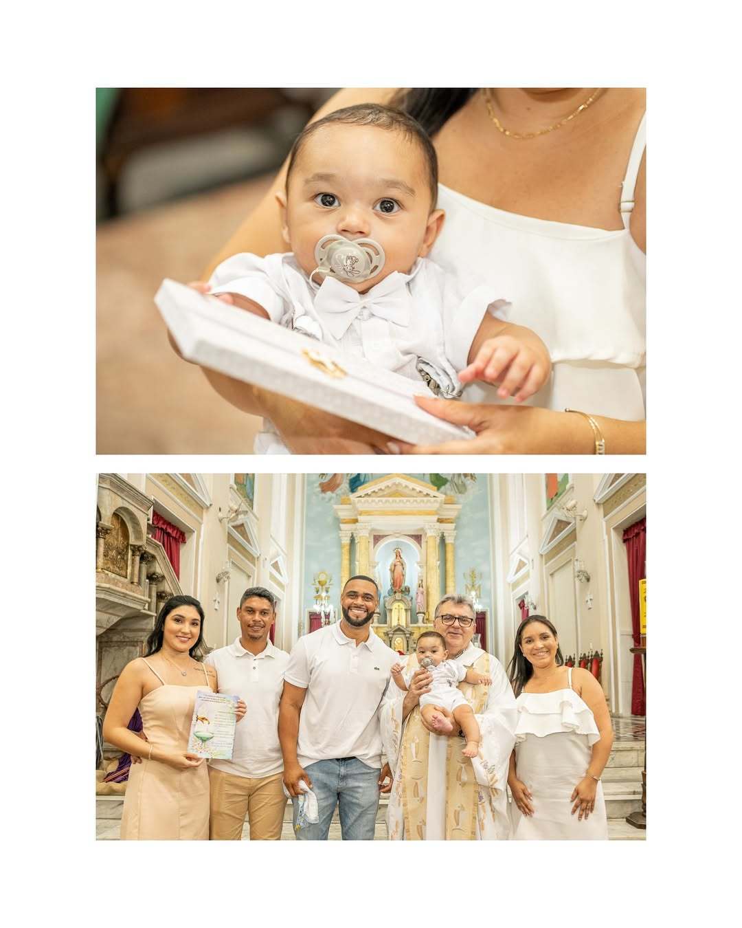 BATIZADO NA PAROQUIA NOSSA SENHORA DO ROSÁRIO DE POMPÉIA