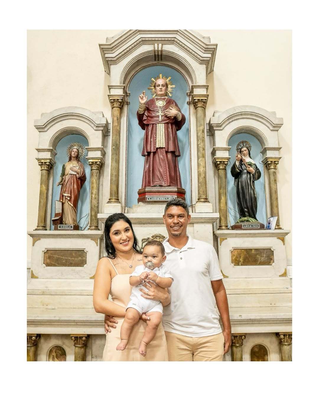 BATIZADO NA PAROQUIA NOSSA SENHORA DO ROSÁRIO DE POMPÉIA