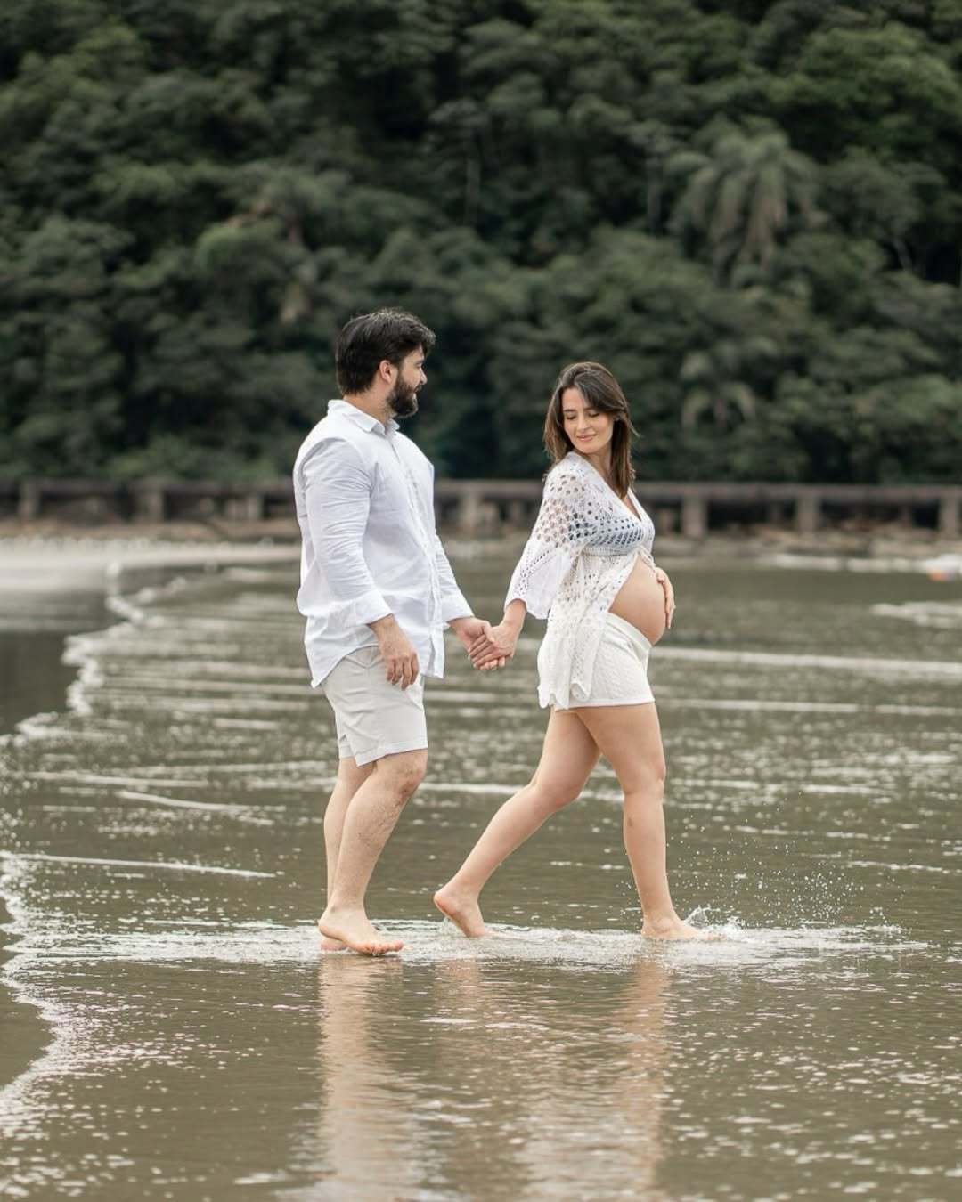 ENSAIO DE GESTANTE NO CANTO DO FORTE EM PRAIA GRANDE-SP