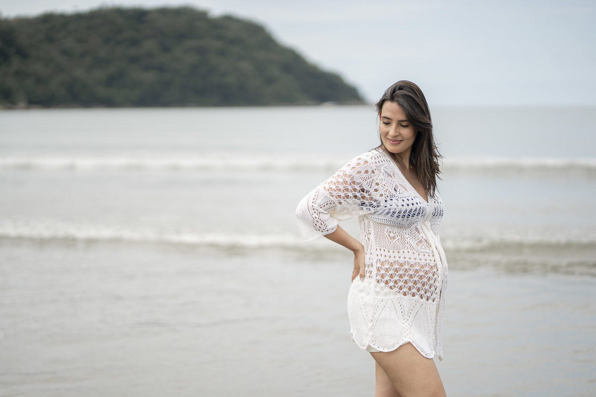 ENSAIO DE GESTANTE NO CANTO DO FORTE EM PRAIA GRANDE-SP