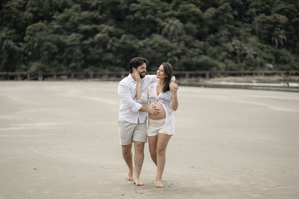 ENSAIO DE GESTANTE NO CANTO DO FORTE EM PRAIA GRANDE-SP