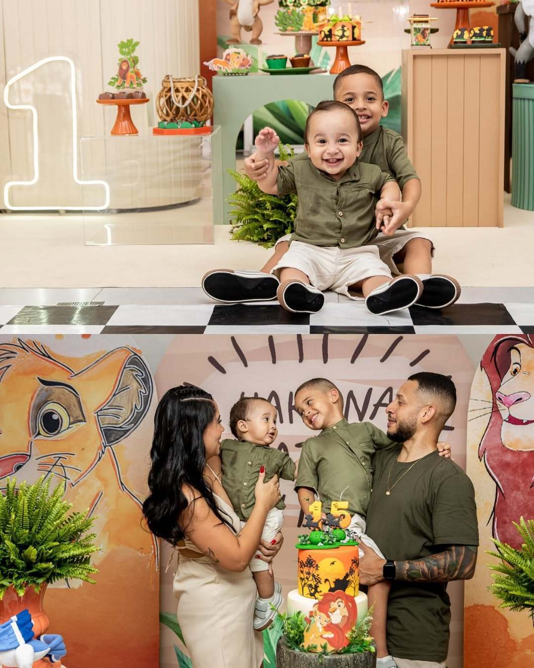 FESTA INFANTIL COM O TEMA REI LEÃO E SAFARI