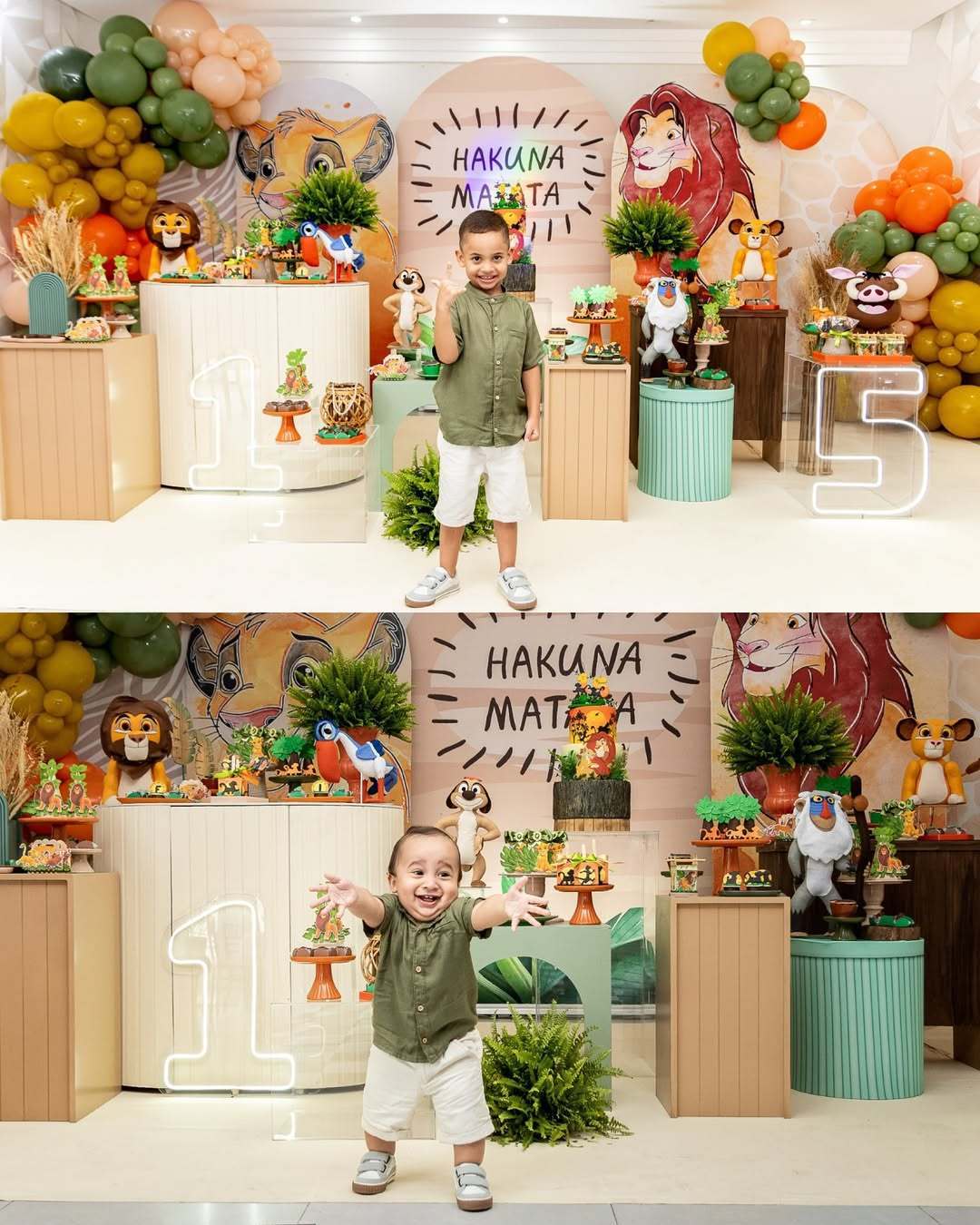 FESTA INFANTIL COM O TEMA REI LEÃO E SAFARI