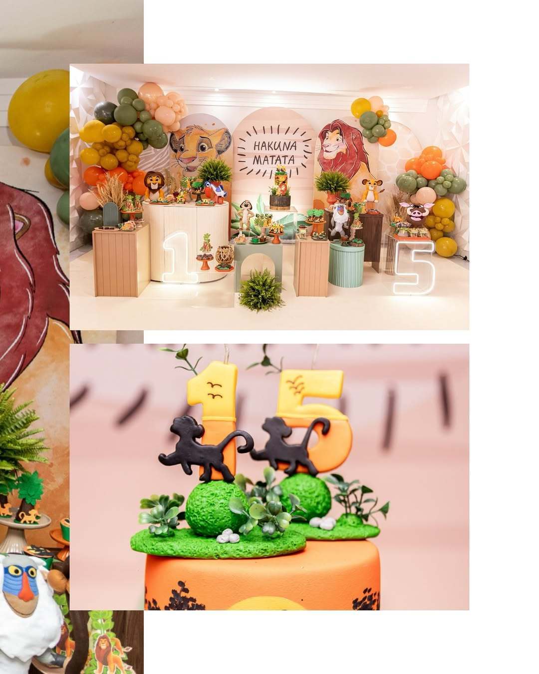 FESTA INFANTIL COM O TEMA REI LEÃO E SAFARI